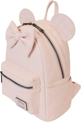 Loungefly Minnie Mouse Checkered Texture Mini Backpack
