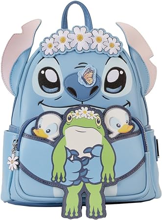 LOUNGEFLY Disney Stitch Springtime Daisy Mini Backpack