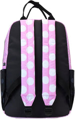 LOUNGEFLY Disney Minnie Floral Rock The Dots Full-Size Nylon Backpack