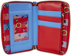 LOUNGEFLY Sonic The Hedgehog Classic Plush Zip Around Wallet