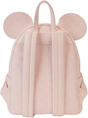 Loungefly Minnie Mouse Checkered Texture Mini Backpack