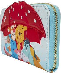 LOUNGEFLY Disney Winnie the Pooh and Friends Rainy Day Zip Around Wallet