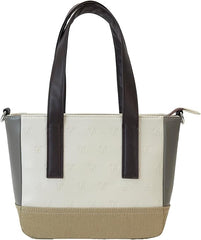 LOUNGEFLY Disney Mickey and Friends Faux Leather and Canvas Mini Tote Bag