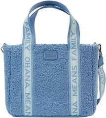 LOUNGEFLY Disney Stitch Plush Sherpa Tote Bag With Coin Bag
