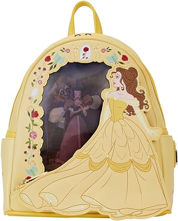 LOUNGEFLY Disney Beauty and the Beast Princess Series Lenticular Mini Backpack