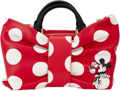 LOUNGEFLY Minnie Mouse Rocks the Dots Classic Bow Figural Crossbody Bag