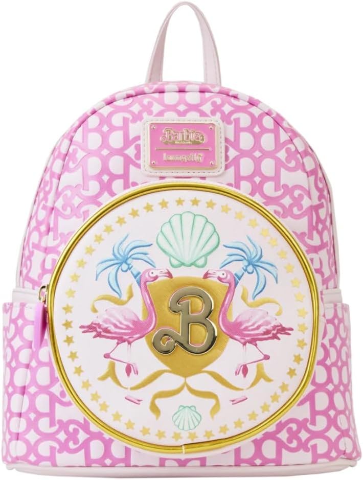 Loungefly Barbie The Movie Logo Double Strap Mini Backpack