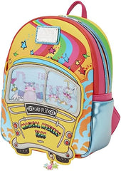 LOUNGEFLY The Beatles Magical Mystery Tour Bus Lenticular Double Strap Shoulder Bag