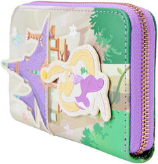 LOUNGEFLY Disney Tangled Rapunzel Swinging From Tower Zip-Around Wallet