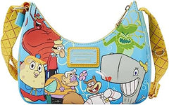 LOUNGEFLY Nickelodeon SpongeBob SquarePants Group Shot Crossbody Bag