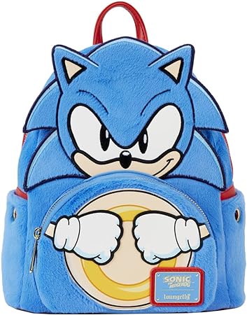 LOUNGEFLY Sonic the Hedgehog Plush Mini Backpack