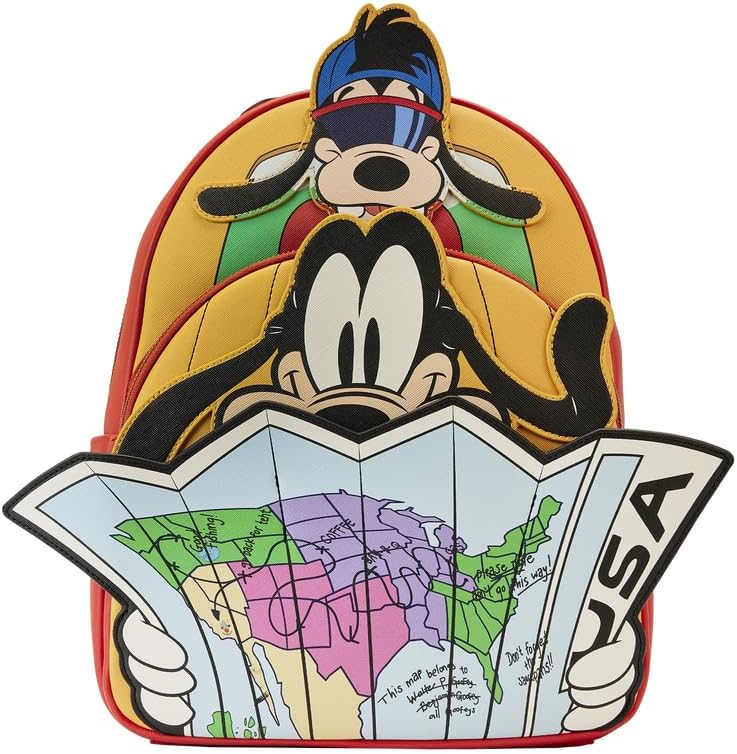 LOUNGEFLY Disney A Goofy Movie Road Trip Standard Backpack
