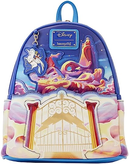 LOUNGEFLY Disney Hercules Mount Olympus Gates Double Strap Shoulder Bag