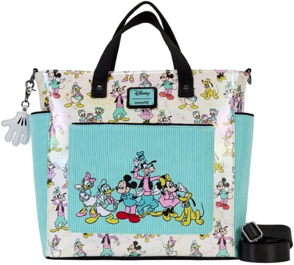 Loungefly Disney100 Mickey and Friends Classic All Over Print Tote Bag