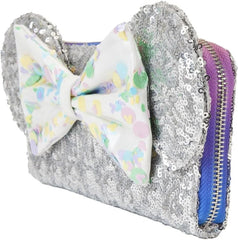 LOUNGEFLY Disney Mickey Mouse and Friends Birthday Celebration Zip Around Wallet