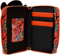LOUNGEFLY Disney Winnie the Pooh Skeleton Tigger Glow Zip Around Wallet