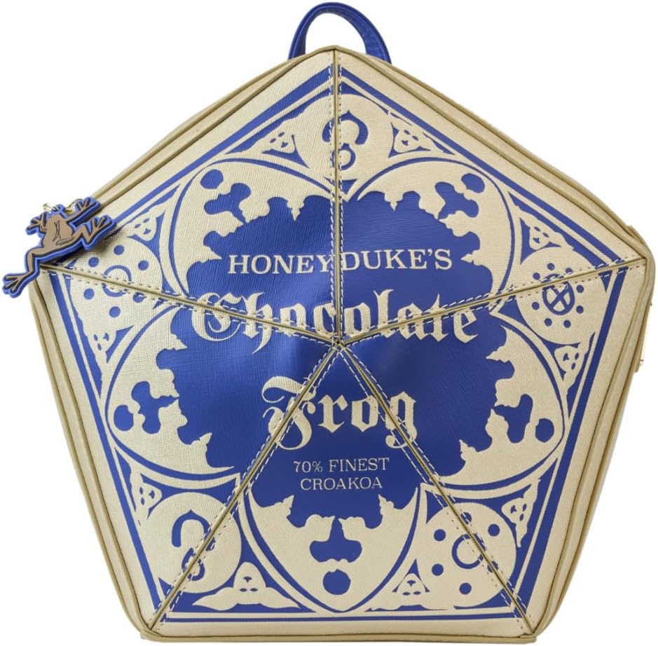 LOUNGEFLY Warner Brothers Harry Potter Honeydukes Chocolate Frog Figural Mini Backpack Womens Double Strap Shoulder Bag Purse
