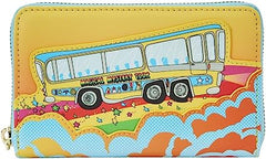 LOUNGEFLY The Beatles Magical Mystery Tour Bus Zip Around Wallet