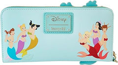 LOUNGEFLY The Little Mermaid Ariel Princess Lenticular Zip Around Wallet