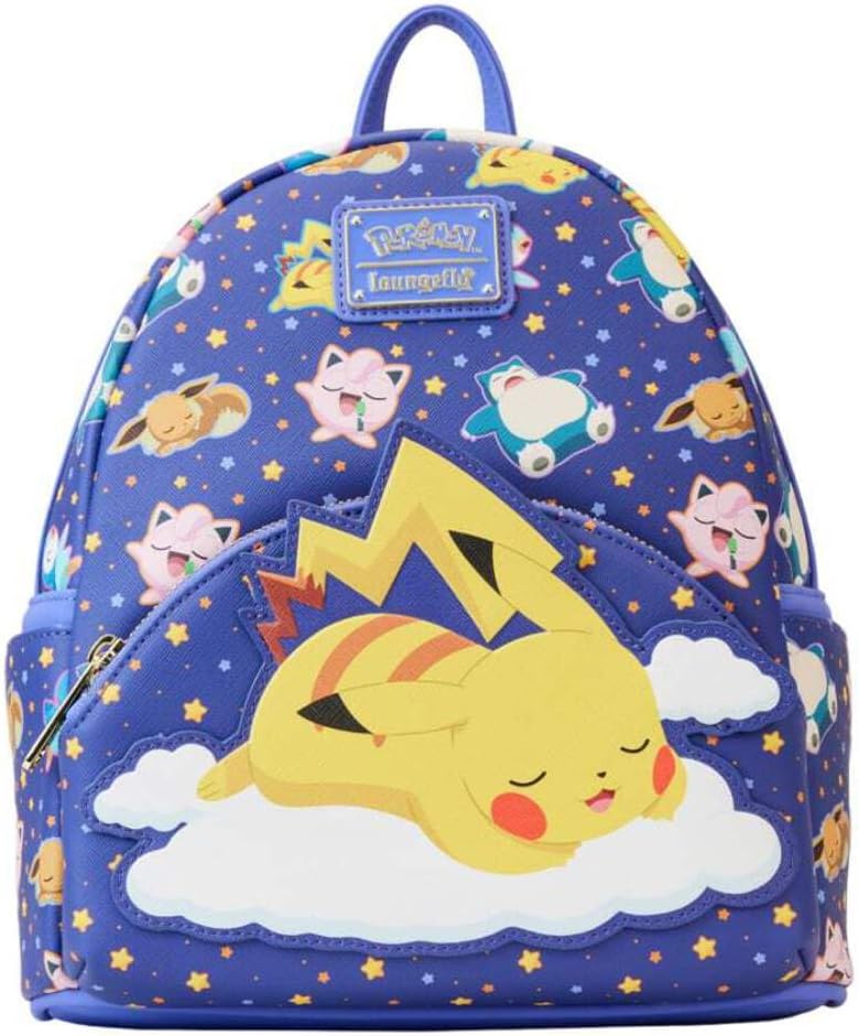 LOUNGEFLY Pokemon Sleeping Pikachu and Friends Mini Backpack
