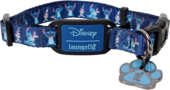 LOUNGEFLY Disney Stitch & Scrump Dog Collar (Medium)