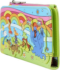 LOUNGEFLY Scooby Doo Psychedelic Monster Chase Glow in the Dark Flap Wallet