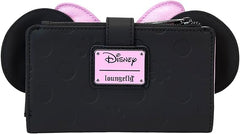 LOUNGEFLY Disney Minnie Floral Rock The Dots Flap Wallet