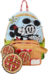 LOUNGEFLY Disney Mickey and Friends Picnic Basket Mini Backpack with Coin Bag