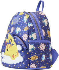 LOUNGEFLY Pokemon Sleeping Pikachu and Friends Mini Backpack