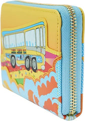 LOUNGEFLY The Beatles Magical Mystery Tour Bus Zip Around Wallet