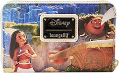 LOUNGEFLY Disney Moana Princess Scene Zip Around Wallet