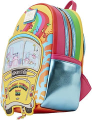 LOUNGEFLY The Beatles Magical Mystery Tour Bus Lenticular Double Strap Shoulder Bag