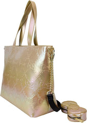 LOUNGEFLY Sanrio 50th Anniversary Gold Tote Bag