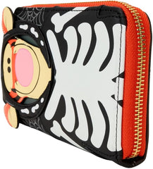 LOUNGEFLY Disney Winnie the Pooh Skeleton Tigger Glow Zip Around Wallet