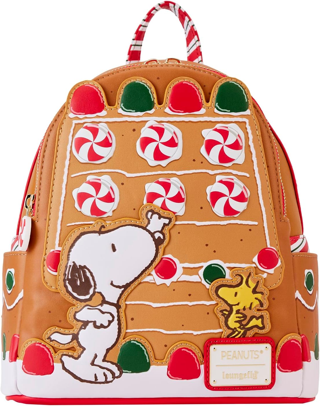 LOUNGEFLY Peanuts Snoopy Gingerbread House Scented Mini Backpack