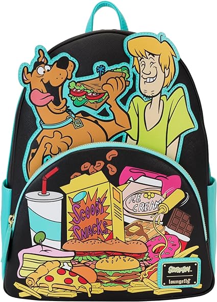 LOUNGEFLY Scooby Doo Munchies Womens Double Strap Shoulder Bag Purse