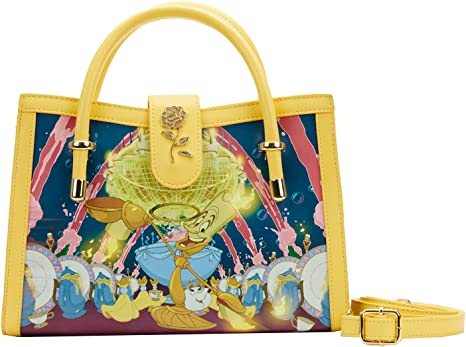 LOUNGEFLY Beauty and the Beast Princess Scene Crossbody Bag
