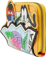 LOUNGEFLY Disney A Goofy Movie Road Trip Zip Around Wallet