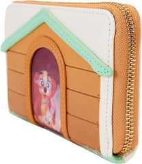 LOUNGEFLY Disney I Heart Disney Dogs Dog House Triple Lenticular Faux Leather Zip Around Wallet
