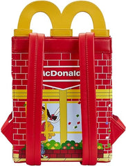 LOUNGEFLY McDonalds Mini Backpack Happy Meal Official Red Mini Backpack