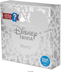 PlayMonster The Magical World of Disney Trivia: 100 Years of Wonder Trivia Board Game Cards for Children with Disney + Pixar Art, Exclusive Pin, for Kids Ages 6+