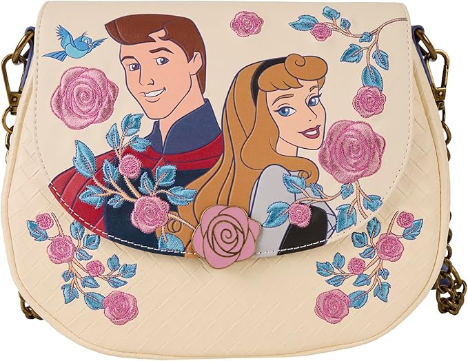 LOUNGEFLY Disney Princess Aurora & Prince Phillip Crossbody Bag