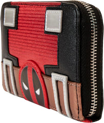Loungefly Marvel Deadpool Metallic Collection Cosplay Zip