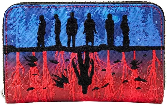 LOUNGEFLY Netflix Stranger Things Upside Down Shadows Zip Around Wallet