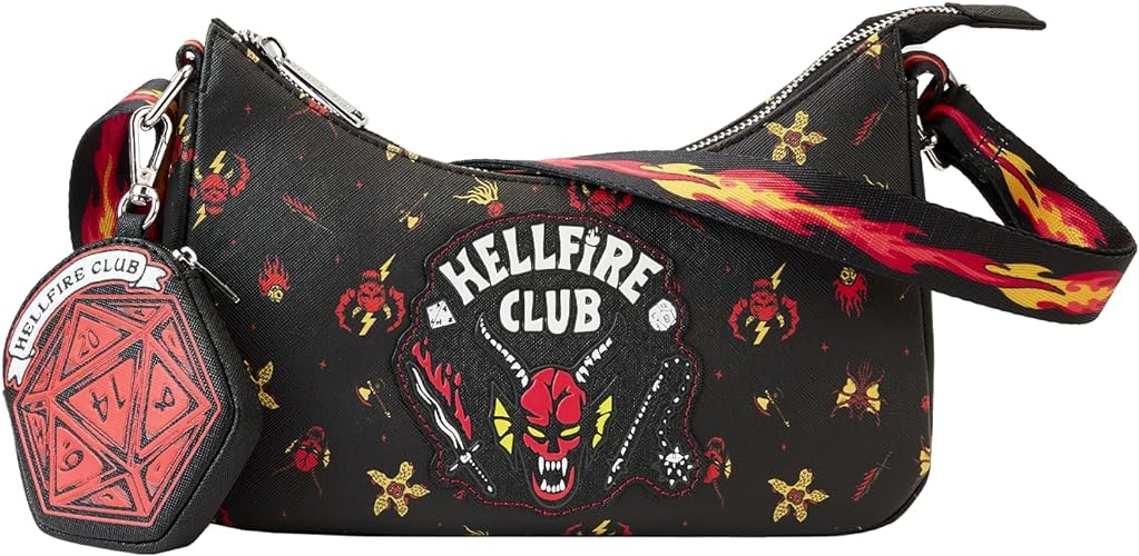 Loungefly Netflix Stranger Things Hellfire Club Crossbody Bag