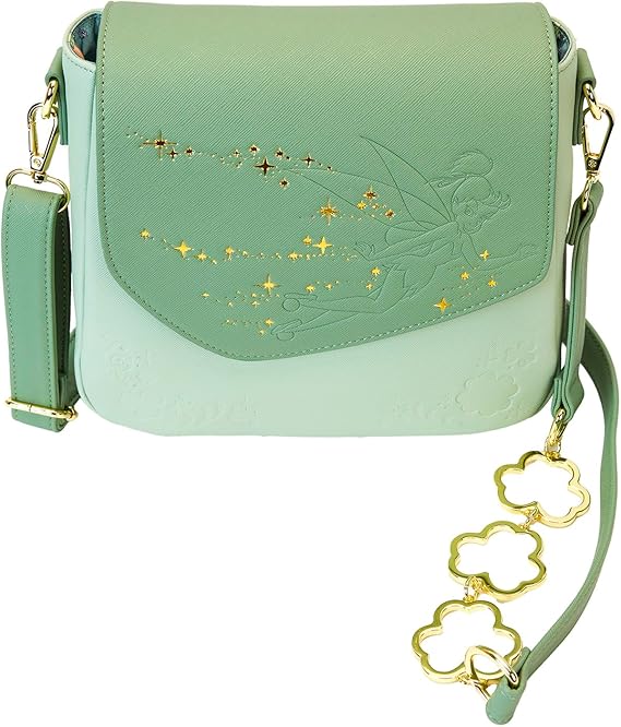 Loungefly Disney Tinker Bell 4-Leaf Clover Crossbody Bag
