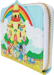 LOUNGEFLY Rainbow Brite Color Castle Zip Around Wallet