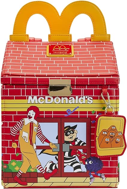 LOUNGEFLY McDonalds Mini Backpack Happy Meal Official Red Mini Backpack
