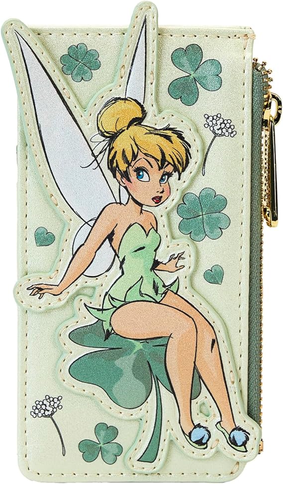 LOUNGEFLY Disney Tinker Bell 4-Leaf Clover Large Card Holder