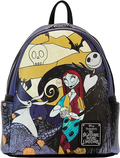 LOUNGEFLY Nightmare Before Christmas Mini Backpack : Spooky Chic Style!